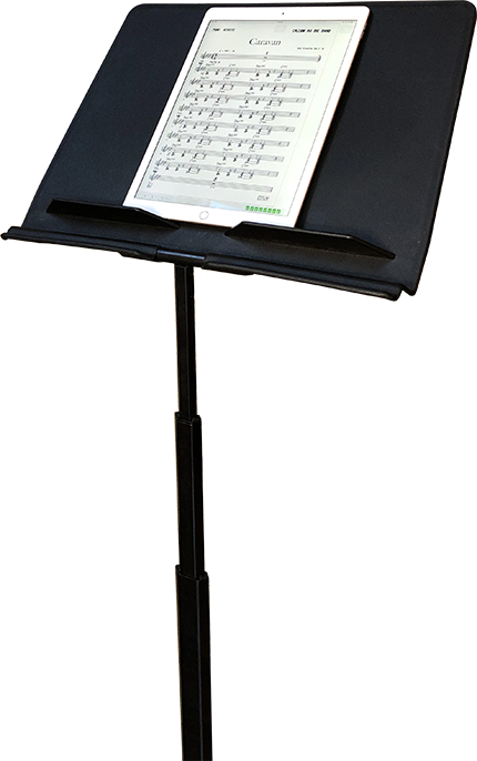 Responsive Large Image of Music Stand with Tablet showing the product